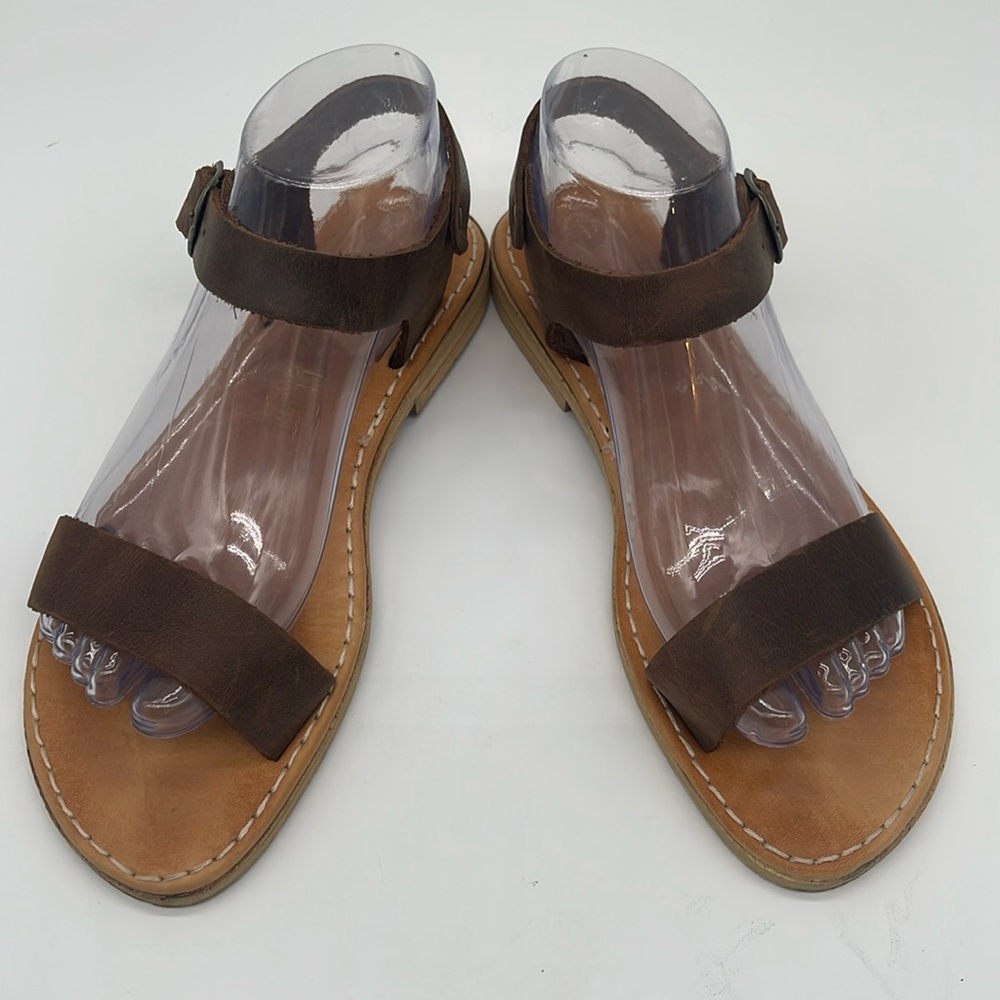 B & B Greek Leather Sandals Women 8.5